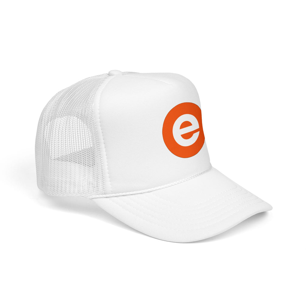 Trucker Hat - Minimal Orange “e” Logo Foam Cap