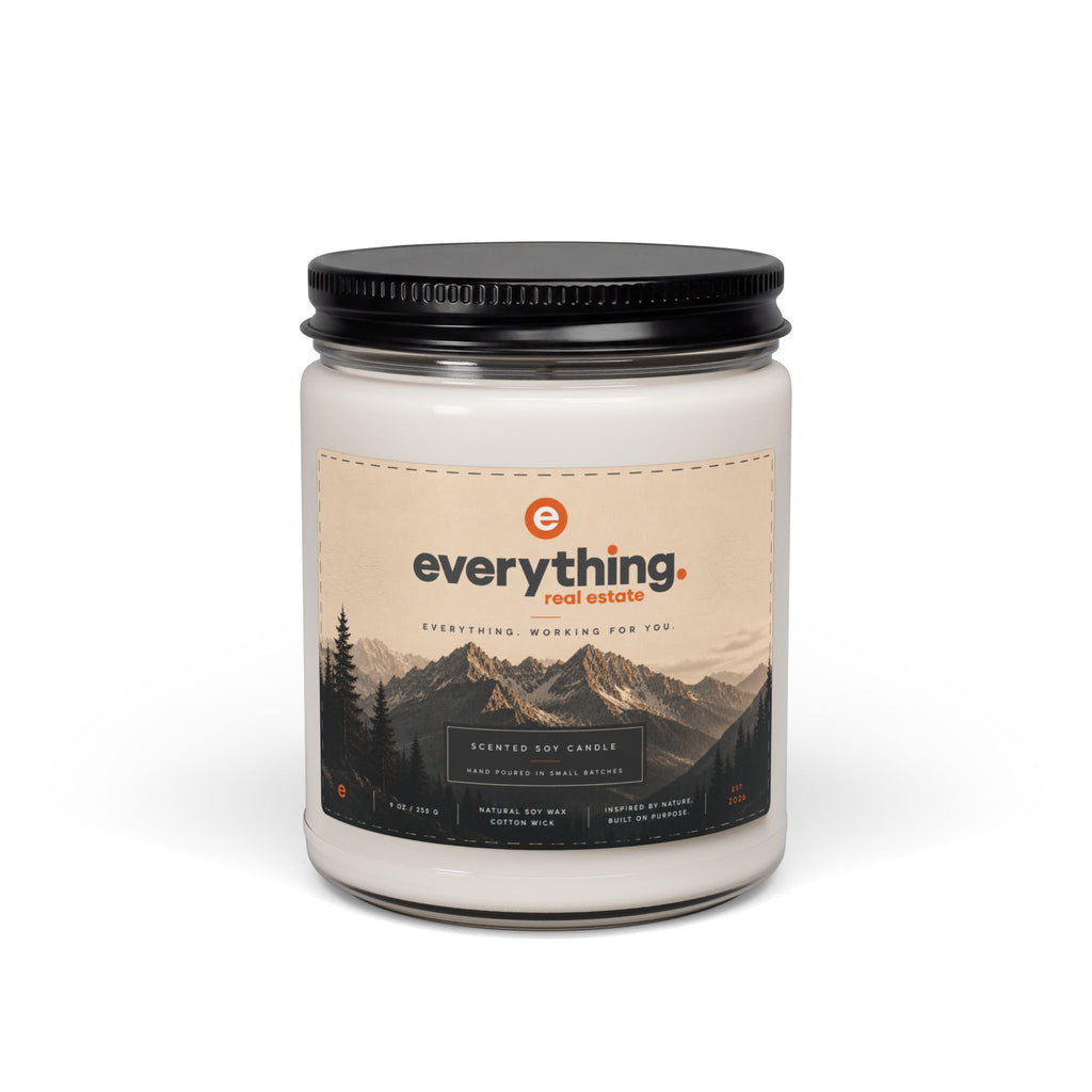 Soy Candle — Clean Cotton Scent 9oz