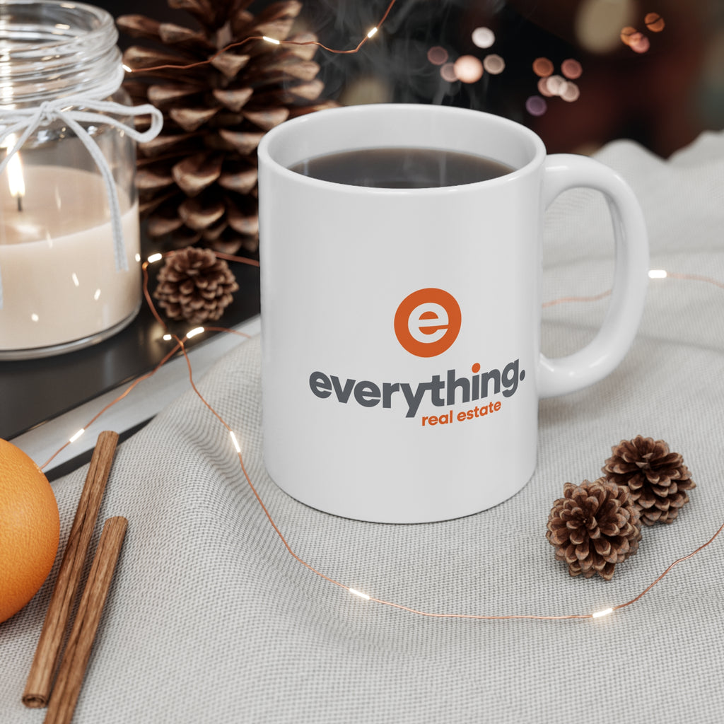 Mug — Minimal Orange "e" Logo Coffee Cup