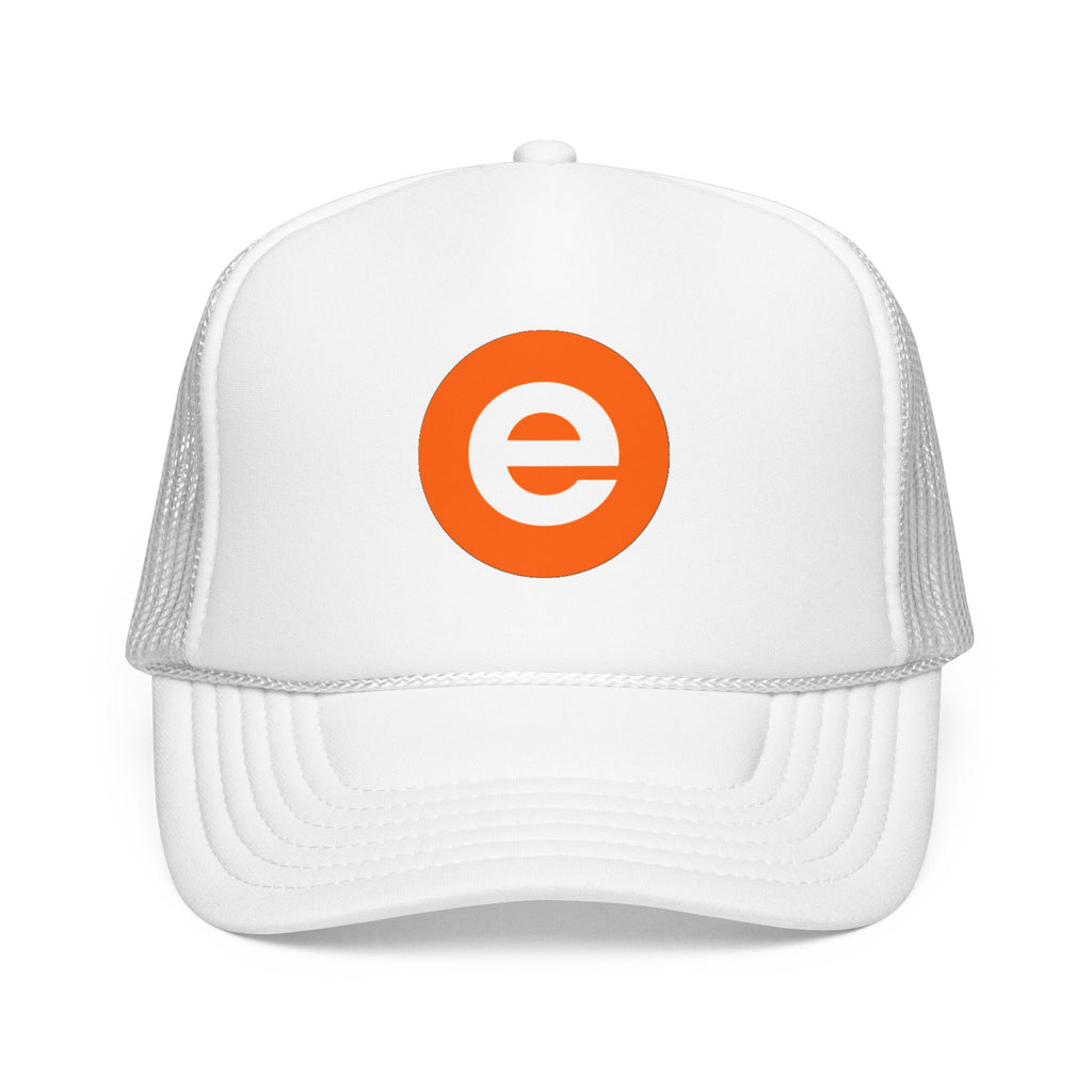 Trucker Hat - Minimal Orange “e” Logo Foam Cap