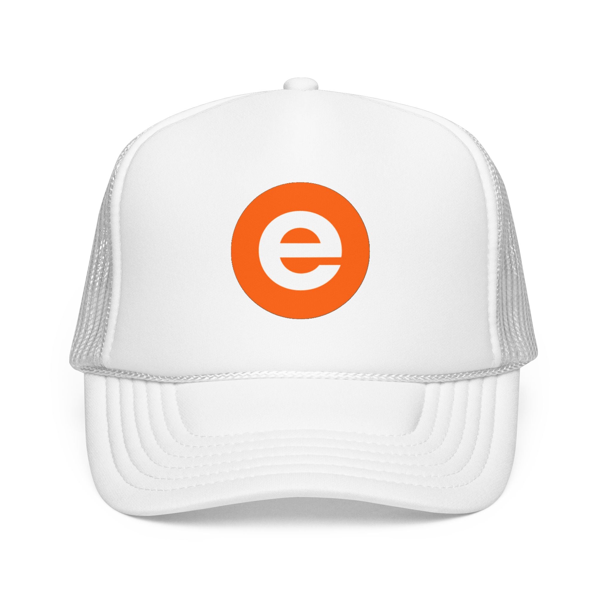 Trucker Hat - Minimal Orange “e” Logo Foam Cap
