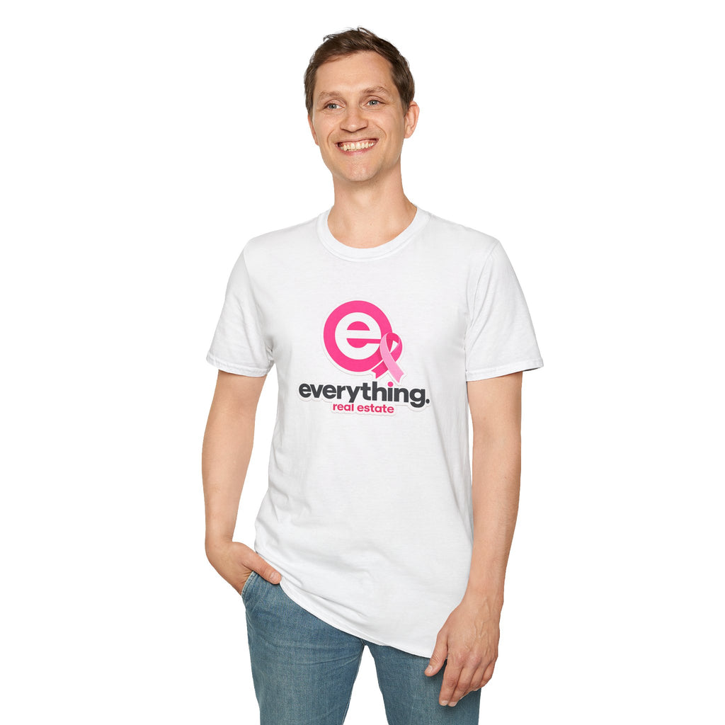 Everything Real Estate Pink Ribbon T-Shirt — Breast Cancer Awareness Realtor Tee