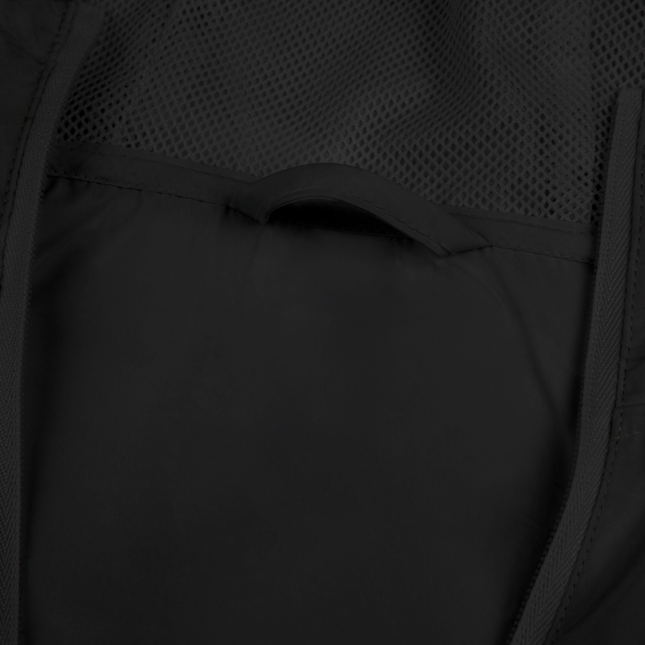 Windbreaker Jacket — Minimal Logo White Hooded Windbreaker