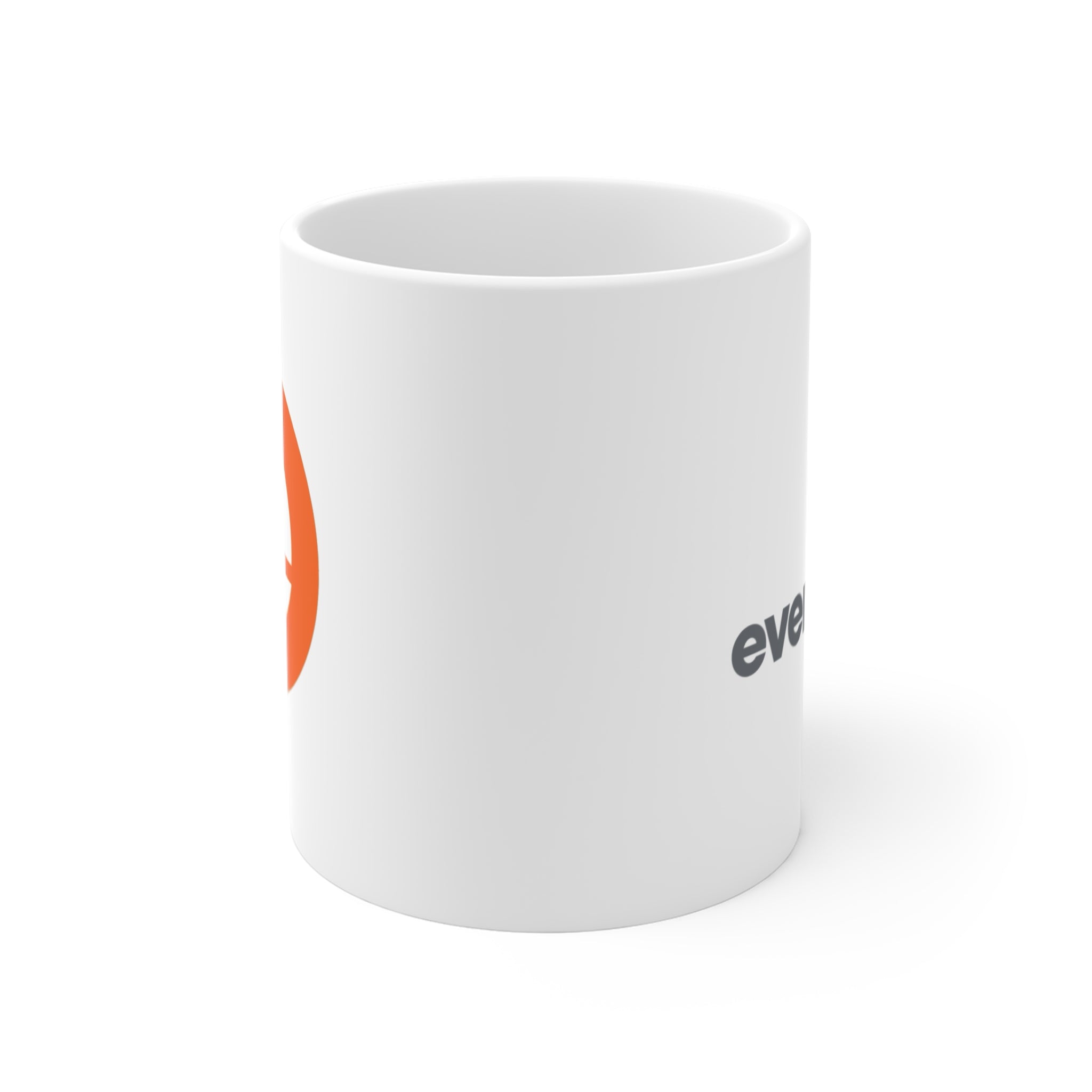 Mug — Minimal Orange "e" Logo Coffee Cup