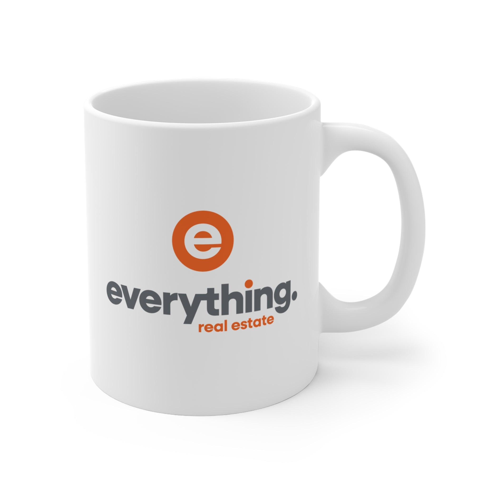 Mug — Minimal Orange "e" Logo Coffee Cup