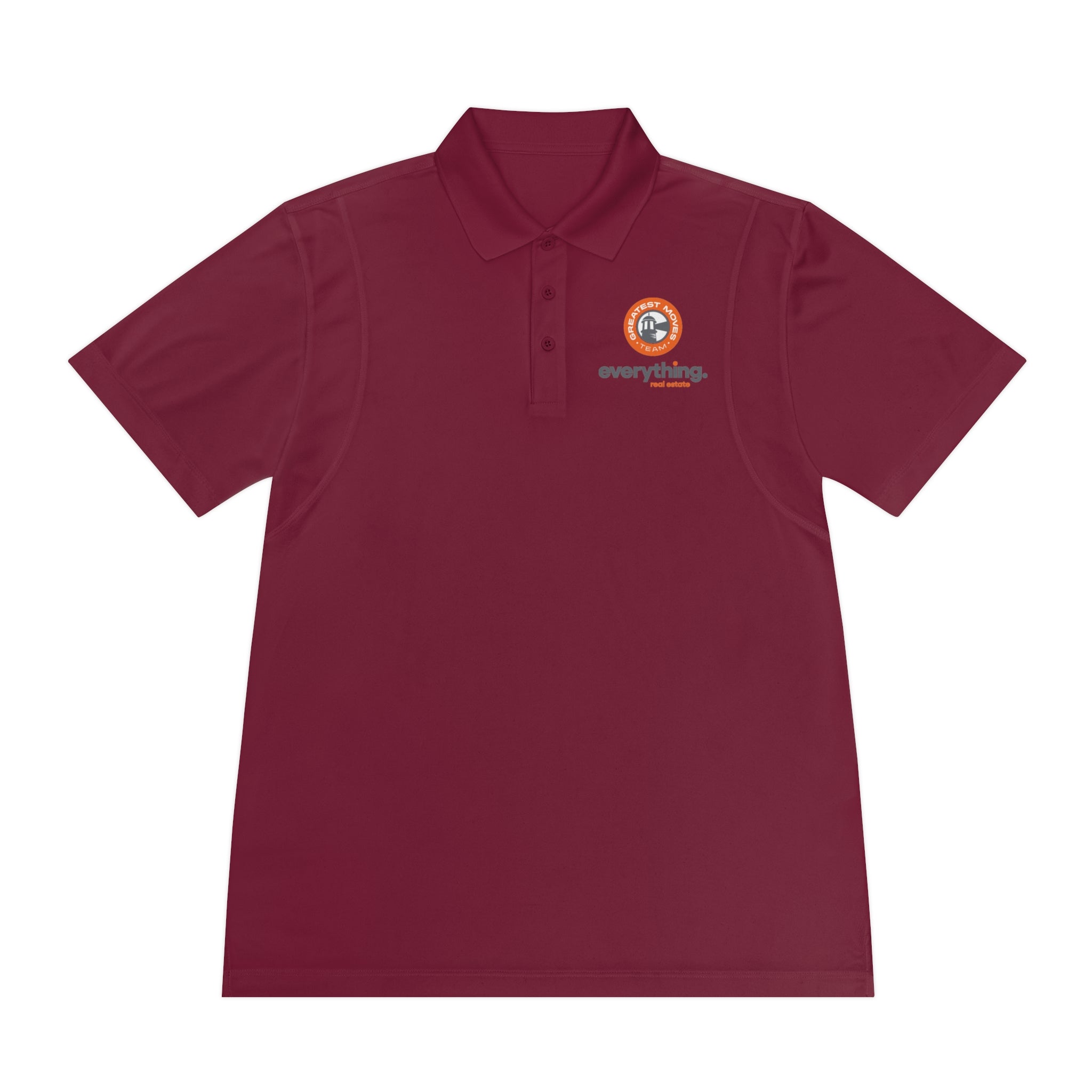 Sport Polo Shirt - 'everything.' Logo Performance Golf Polo