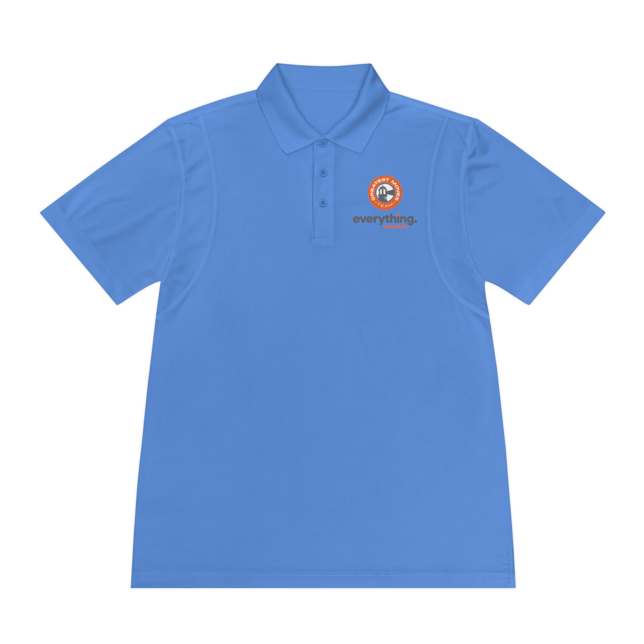 Sport Polo Shirt - 'everything.' Logo Performance Golf Polo