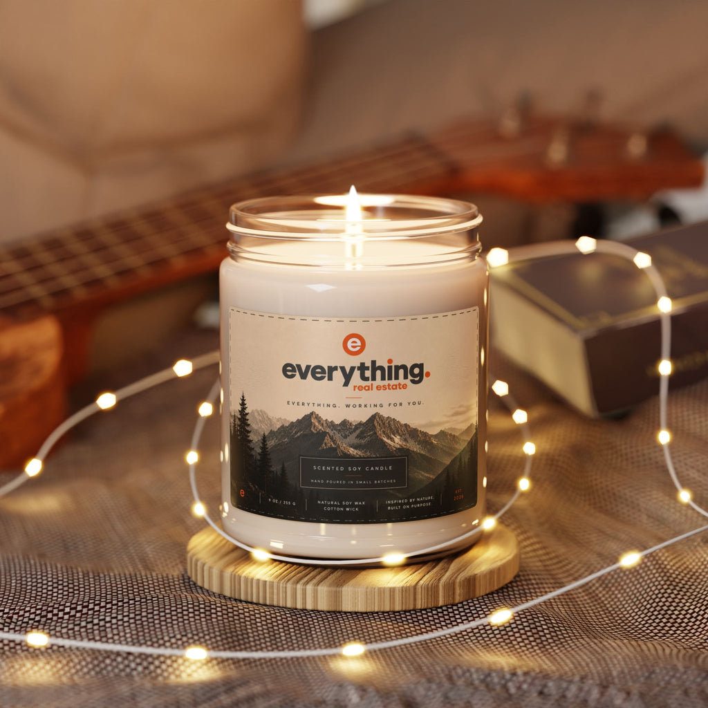 Soy Candle — Clean Cotton Scent 9oz