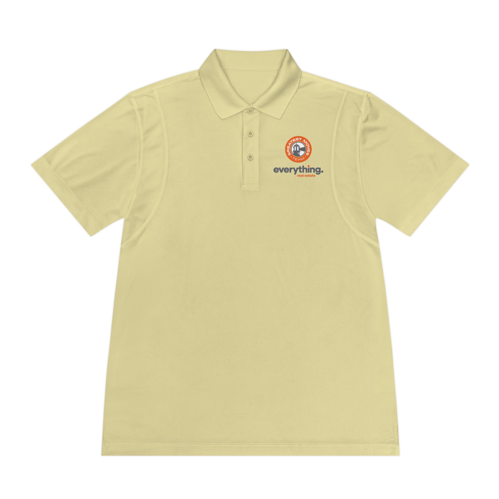 Sport Polo Shirt - 'everything.' Logo Performance Golf Polo